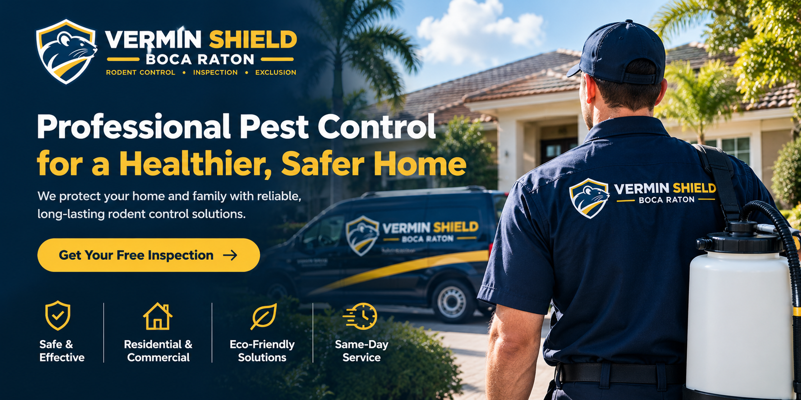 Rodent Exclusion & Proofing Boca Raton, FL | Vermin Shield 3 Boca Raton home sealed by Vermin Shield rodent exclusion service